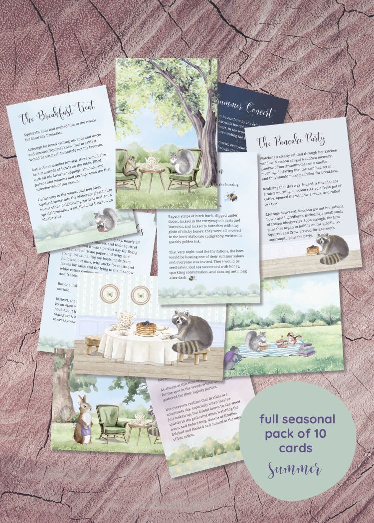 Story & Illustration cards - full pack of 10 - Summer